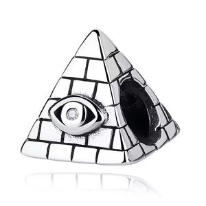 NWOT Egyptian Pyramid Charm Pendant Sterling Silver 925